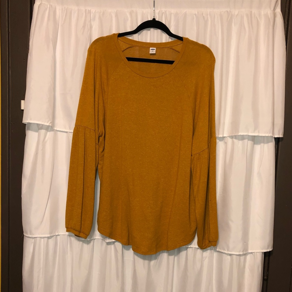 Old Navy Luxe Mustard Top